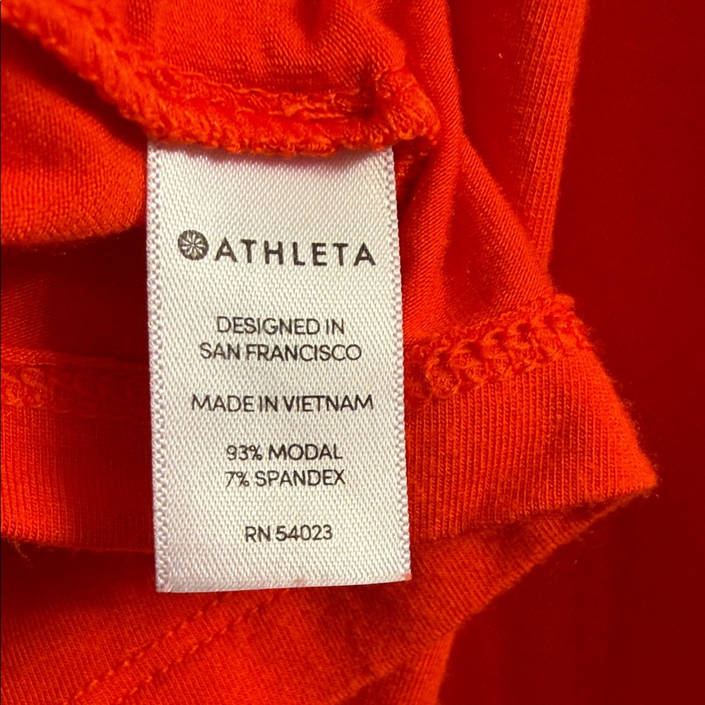 Athleta Bright Orange Mini Dress - Picture 4 of 4
